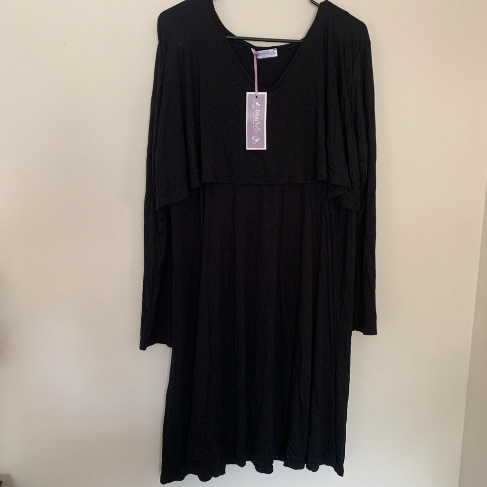 Bluebelle Maternity Nursing Dress Long Sleeve knee